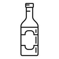 culinario condimento bottiglia icona, schema stile vettore