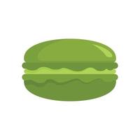 matcha hamburger icona, piatto stile vettore