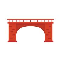 mattone ponte icona, piatto stile vettore