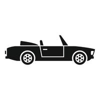 estate cabriolet icona, semplice stile vettore