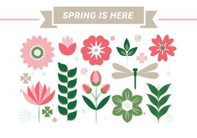 Sfondo vettoriale di stagione primavera gratis