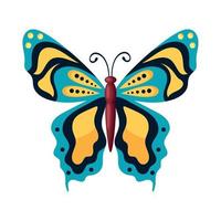 bellezza farfalla insetto volante vettore