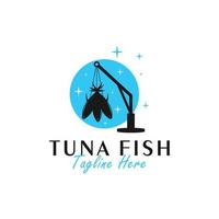 tonno pesce vettore illustrazione logo design