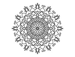 mandala disegno, mandala design per colorazione pagina vettore