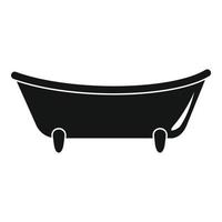 bambino vasca da bagno icona, semplice stile vettore
