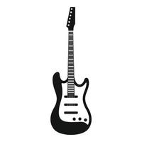 giocare chitarra icona, semplice stile vettore