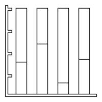 nuovo grafico icona vettore magro linea