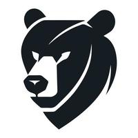minimo moderno pulito orso logo. semplice logo modello icona. vettore