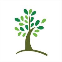 albero logo illustrazione di un ecologia azienda, pianta nel natura. vettore