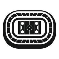 ghiaccio hockey arena icona, semplice stile vettore