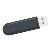 USB veloce icona, piatto stile vettore