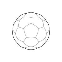 calcio palla icona, schema stile vettore