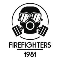 i vigili del fuoco logo, semplice stile vettore