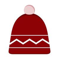 cappello, a maglia inverno copricapo. inverno caldo Abiti. vettore