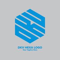 dkv logo. iniziale, pulire, minimo e moderno logo per esport logo, marca identità o aziendale il branding vettore