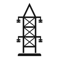 elettrico Torre icona, semplice stile vettore