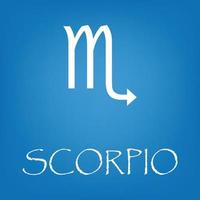 scorpione zodiaco cartello icona vettore semplice