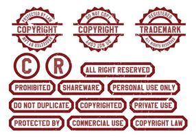 vettore icona di copyright
