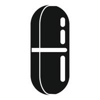 ricarica capsula icona, semplice stile vettore