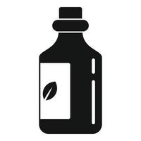 naturale olio bottiglia icona, semplice stile vettore