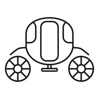 carro carrozza icona, schema stile vettore