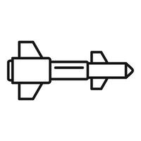 missile razzo icona, schema stile vettore