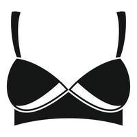 ragazza reggiseno icona, semplice stile vettore