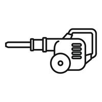 benzina foglia pompa icona, schema stile vettore
