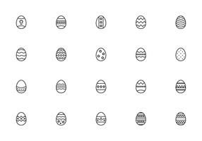 Vettori delle uova di Pasqua della fodera