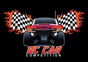 Rc Car Competition Vector