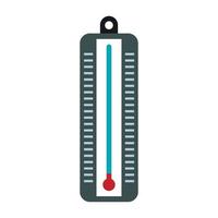 termometro con Basso temperatura icona, piatto stile vettore