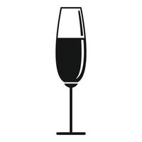 bocal bicchiere di vino icona, semplice stile vettore