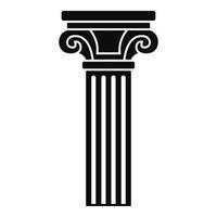 colonna icona, semplice stile vettore