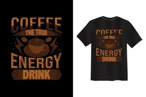 caffè vettore maglietta, caffè creativo tipografia nuovo maglietta design