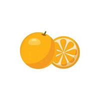 mandarino icona nel cartone animato stile vettore