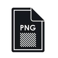 file png icona, semplice stile vettore