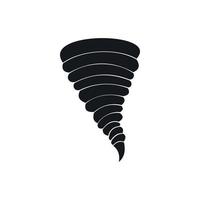 tornado icona, semplice stile vettore