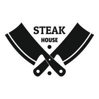 bistecca Casa logo, semplice stile vettore