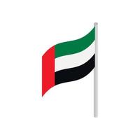 bandiera di unito arabo Emirates icona vettore