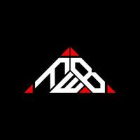 fwb lettera logo creativo design con vettore grafico, fwb semplice e moderno logo nel il giro triangolo forma.