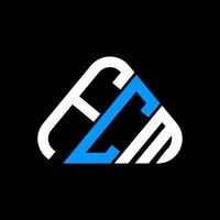 fcm lettera logo creativo design con vettore grafico, fcm semplice e moderno logo nel il giro triangolo forma.