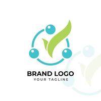 mano disegnato ozono terapia logo modello vettore