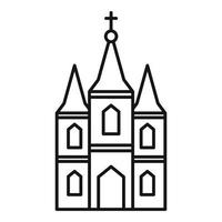 finestra Chiesa icona, schema stile vettore