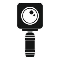 subacqueo azione telecamera icona, semplice stile vettore