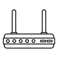 porta router icona, schema stile vettore