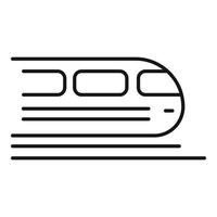 treno consegna icona, schema stile vettore