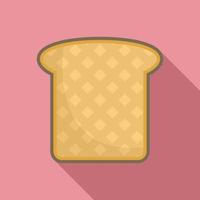 Sandwich crostini icona, piatto stile vettore