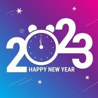 2023 contento nuovo anno sfondo design. saluto carta, striscione, manifesto. eps10 vettore illustrazione.