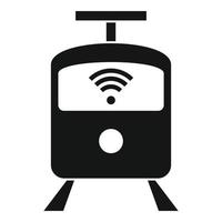 città treno Wi-Fi icona, semplice stile vettore