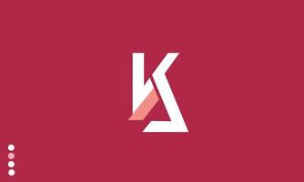 alfabeto lettere iniziali monogramma logo ka, ak, k e a vettore